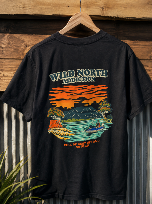 Black Camping Tee